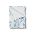 thumbnail image 2 of Rose Soft Flannel Fleece Throw Blanket, Faint Faded Floral Dreamy Branch Plant Fashion Pastel Spring Seasonal Design, Cozy Plush for Indoor and Outdoor Use, 50" x 70", Soft Blue White, by Ambesonne, 2 of 5