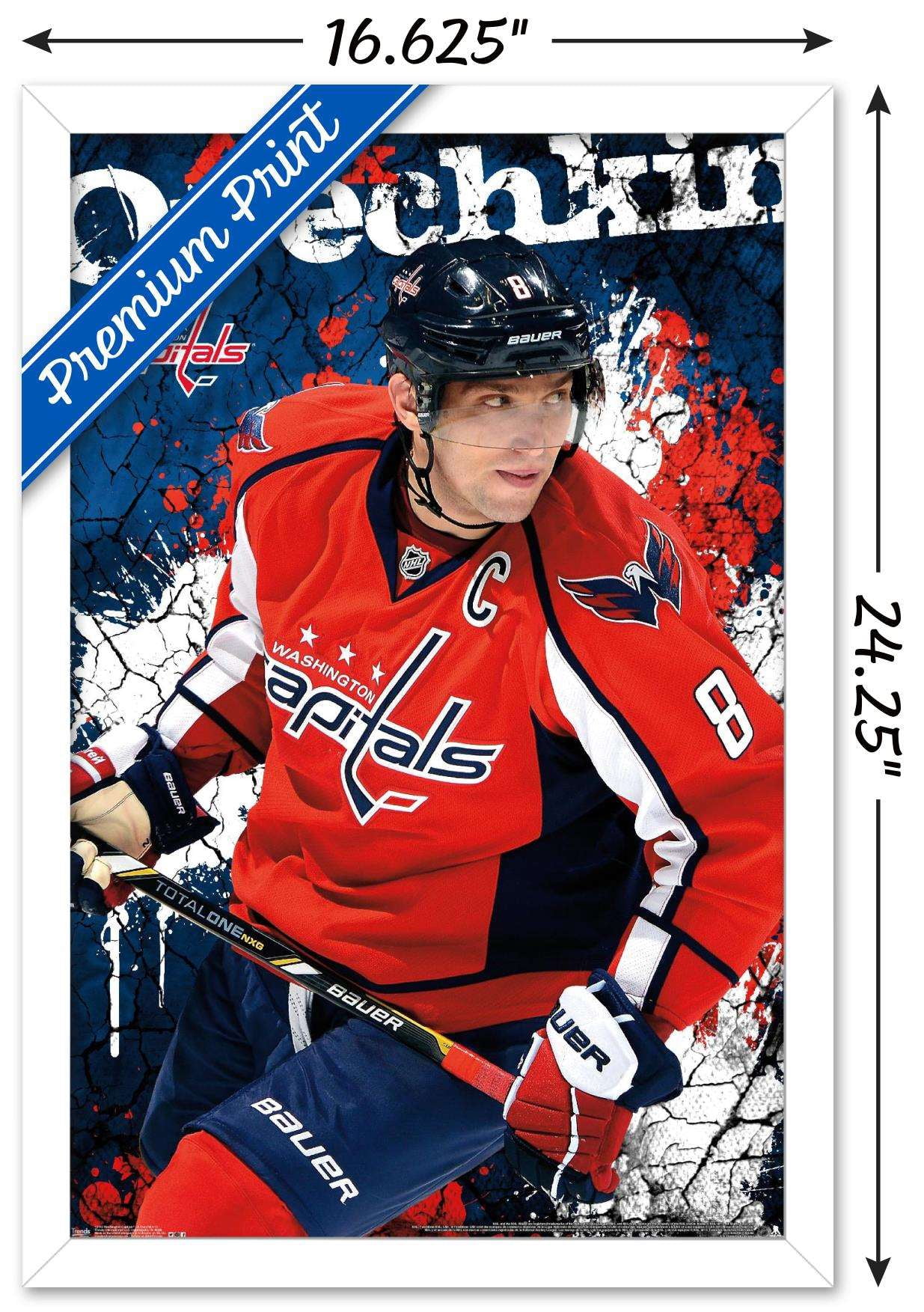 NHL Washington Capitals - Alex Ovechkin 13 Wall Poster, 14.725" x 22.375", Framed