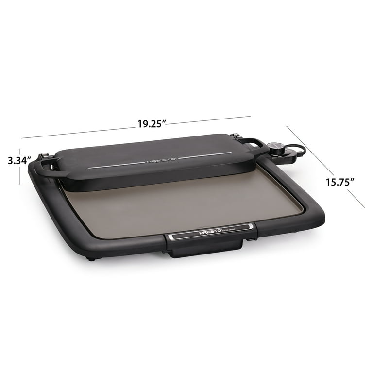 Presto Black Rectangular Drip Tray Replacement For Griddle Models