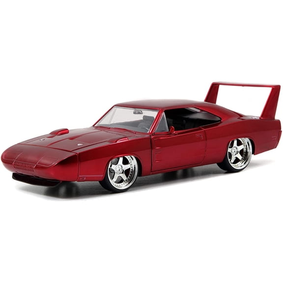 Jada Toys Fast & Furious Dom's Dodge Charger Daytona DIE-CAST Car, 1: 24 Scale Red 97060