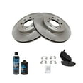 thumbnail image 2 of TRQ Front Metallic Disc Brake Pad & Rotor Kit w/Chemicals for Honda Civic Acura BKA15536 Fits select: 2001-2005 HONDA CIVIC LX, 2000 HONDA CIVIC EX, 2 of 6