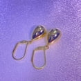 thumbnail image 6 of 14K Gold Plating Teardrop Leverback Earrings for Women s Waterdrop Tear Drop Dangle Earrings Jewelry Hypoallergenic Silver Teardrop Leverback Dangle Earring for Women Gifts, 6 of 7