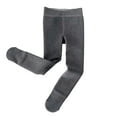 thumbnail image 3 of Letdown Toddler Girls Lined Footed Leggings Baby Thick Thermal Velvet Knit Winter Cotton Warm Tights Pants (Grey,12-15 Years), 3 of 4