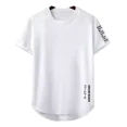 thumbnail image 1 of Playera De Hombre Corte Curvo Camiseta Fit Long Letras, 1 of 2