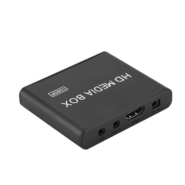 Stereo Surrounding Media Player Center 1080P AV / YPrPb /OutputMedia Player with Wide Compatibility for SD Cards and USB Devices