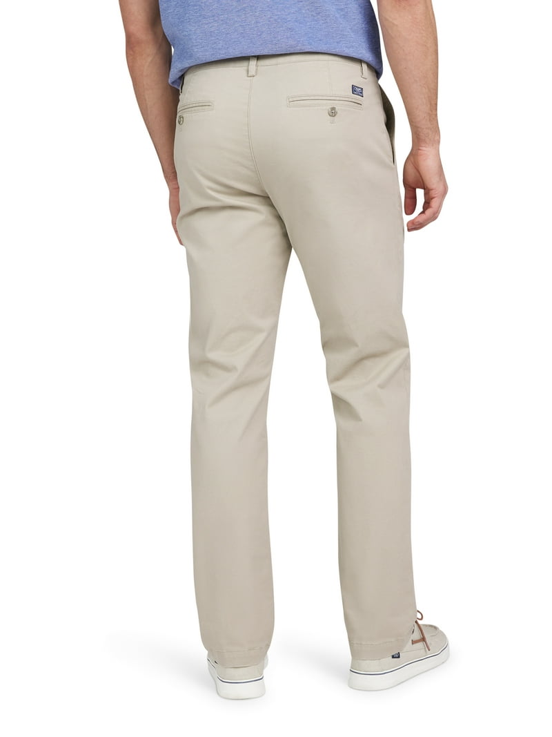 Chaps Men's and Big Men's Twill Chino Pants Sizes 32-43, Straight