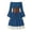 Blue, variant on Anmrize Renaissance Dress, Medieval Off Shoulder Dress, Long Sleeve Corset Waist Dress, Womens Renaissance Dress Off Shoulder Bell Sleeve Dress Long Sleeve Mini Medieval Dresses, Wine XXL
