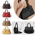 thumbnail image 2 of Elegant Bowknot Handbag Solid-Color Pu Leather Cross-body Bags for Daily Life Dating, 2 of 5