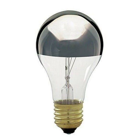 Satco S3956 - 100 watt A19 Incandescent; Silver Crown; 1500 average rated hours; 960 lumens; Medium base; 130 volts