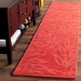 thumbnail image 4 of SAFAVIEH Martha Stewart Breeze Floral Wool Area Rug, Vermillion, 4' x 4' Round, 4 of 5