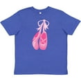 thumbnail image 3 of Inktastic Ballet Shoes, Ballet Slippers, Ballet Dance, Pink Youth T-Shirt, 3 of 5
