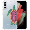 thumbnail image 1 of Cool Sea Turtle Clear Case for Samsung Galaxy S21,Aesthetic Art Design Case for Men Women,Unique Trendy Transparent TPU Bumper Case Cover, 1 of 5