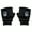 Black, variant on Rechargeable Half Finger Heated Gloves, 2000mah Long Lasting Warmth with Touchscreen
