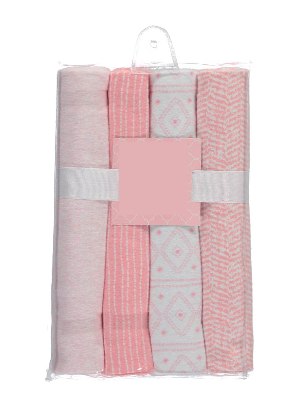 Cribmates Baby Girls' "Sweet Hugs" 4Pack Receiving Blankets
