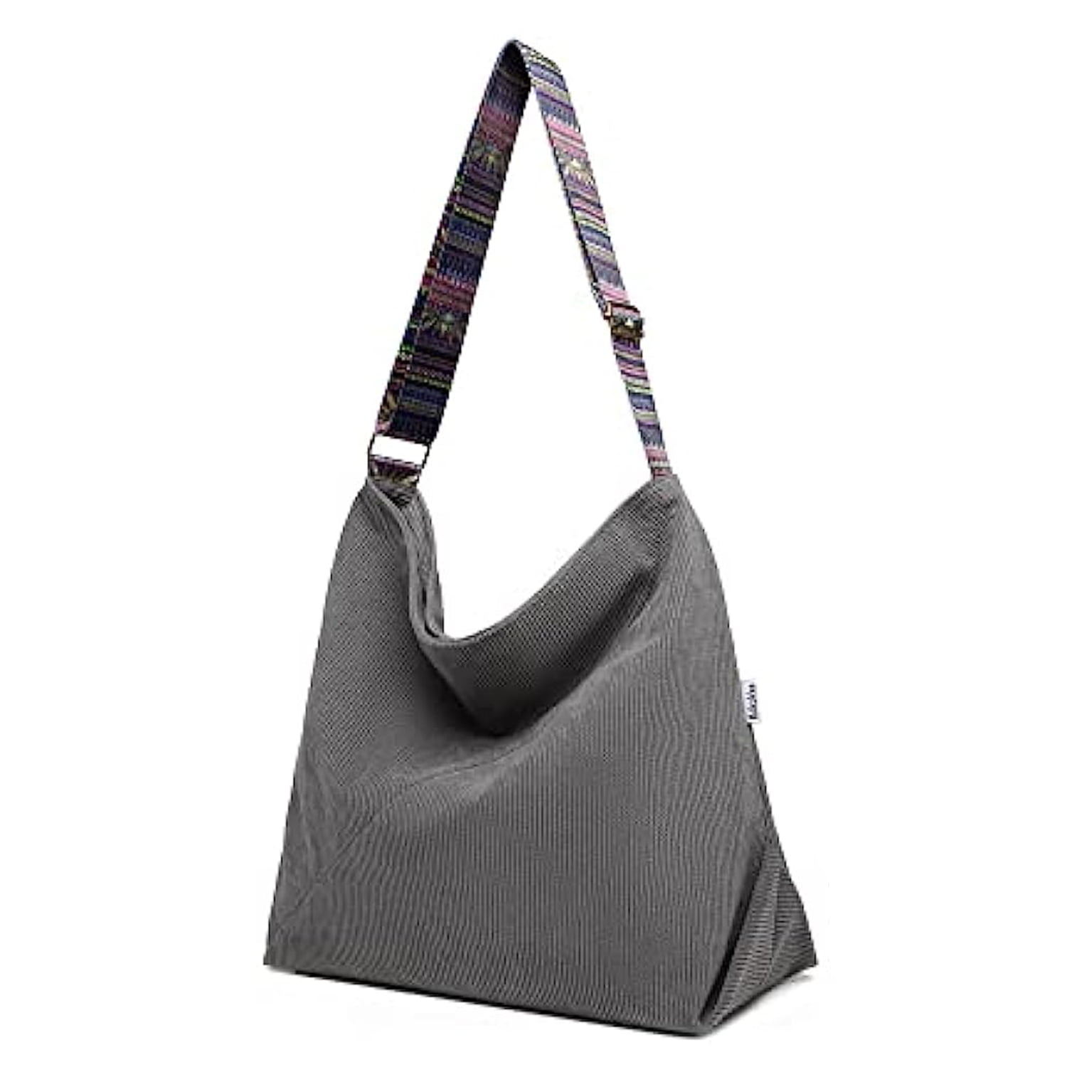 Women's Crocheted Crossbody Tote Hobo Bag, Knitted Shoulder Handbag