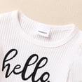 thumbnail image 6 of WIBACKER Newborn Baby Girls Clothes Infant Girls Summer 3PCS Outfits I'm New Here Print Short Sleeve Romper Floral Shorts Headband Set, 6 of 11