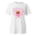 thumbnail image 4 of Cancer Awareness Shirt Women: Cute Summer Graphic Shirts Vintage Boho Flowers Short Sleeve T Shirt Cancer Awareness Tee Tops (White, S), 4 of 4