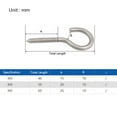 thumbnail image 4 of AOOOWER 20 Pcs Ceiling Screw Hooks M3/M4/M5 Screw-in Hanger Stainless Steel Eye Screws, 4 of 8