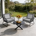 thumbnail image 6 of Outdoor Patio Cushion Covers 4 Pack Grey Vintage Patio Chair Cushion Covers with Ties and Zipper Abstract Art Black Greek Key Waterproof Outdoor Seat Cushion Covers for Patio Furniture 22"x20", 6 of 9