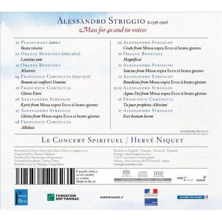Herv Niquet - Mass for 40 & 60 Voices - Music & Performance - SACD