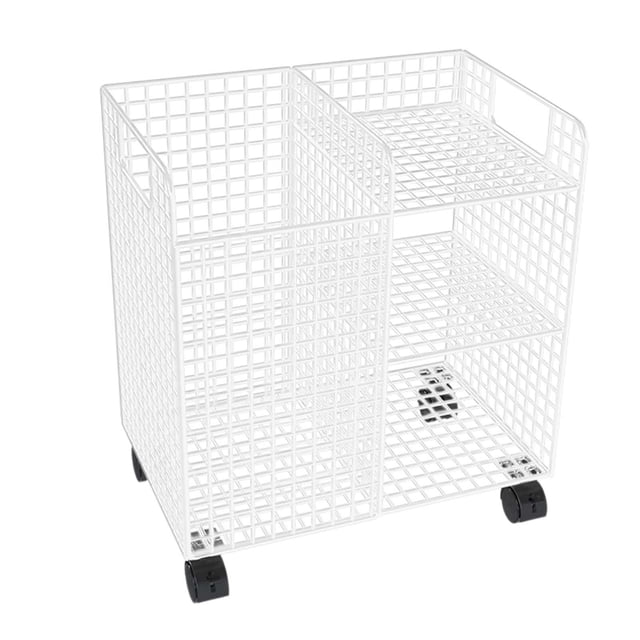 S SERENABLE Yoga Mat Storage Rack Corner Shelf Yoga Block Workout Equipment Organization White