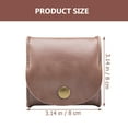 thumbnail image 2 of Soimiss Coffee PU Change Purse Small Coin Wallet Multi-Functional Earphone Pouch, 2 of 8