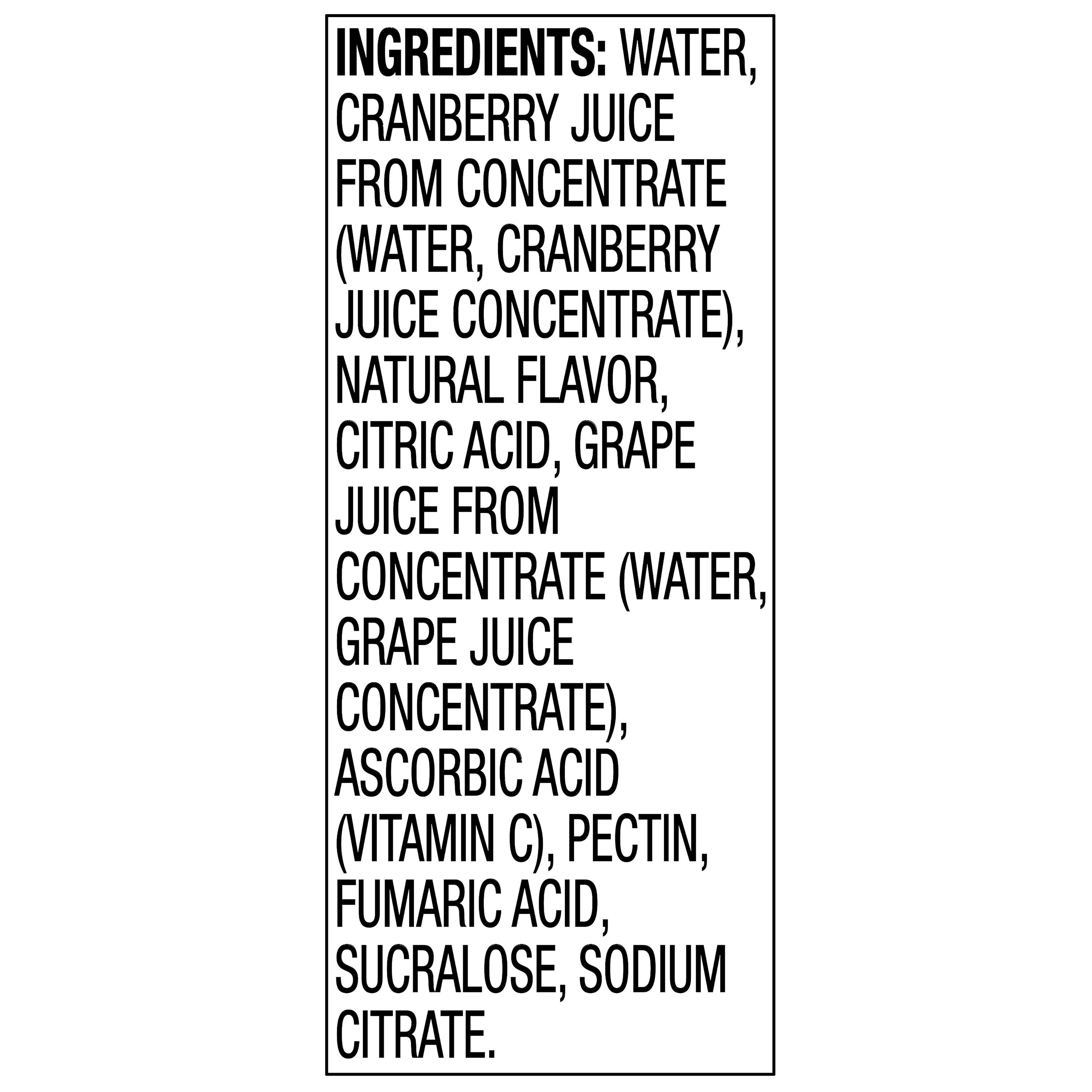 Great Value Zero Sugar Cranberry Grape Juice, 64 fl oz