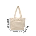 thumbnail image 3 of Large Capacity Nylon Tote Bag, Waterproof Crossbody Shoulder Bag, Solid Color Casual Daily Bag, Durable Canvas Handbag for Laptop, Lightweight Travel Work Commuter Bag, Multi-Purpose Organizer Tote, 3 of 7