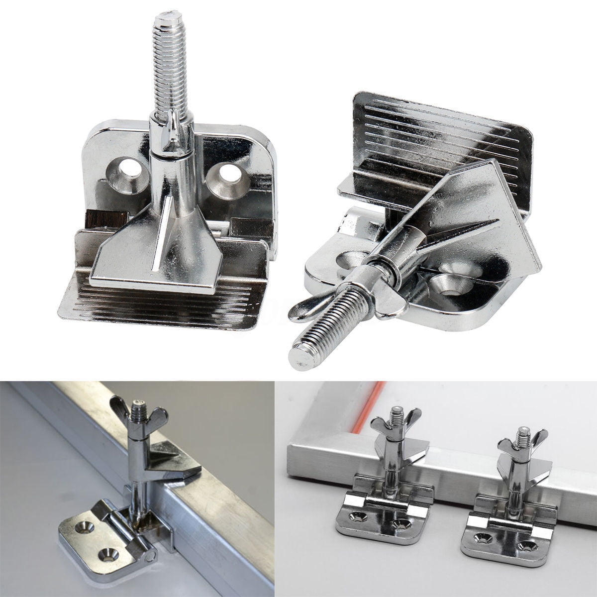 YTFLOT Screen Printing Hinge Clamps 2Pcs of Screen Frame Butterfly for Silk Screen Printing Press Include Four Screws 