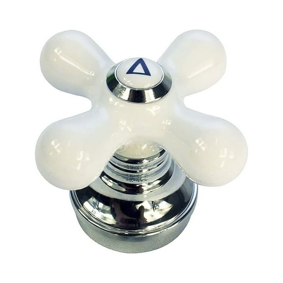 Thrifco 9400009 Porcelain Cross-Arm Faucet Handle, Price Pfister, Base and Diverter Button
