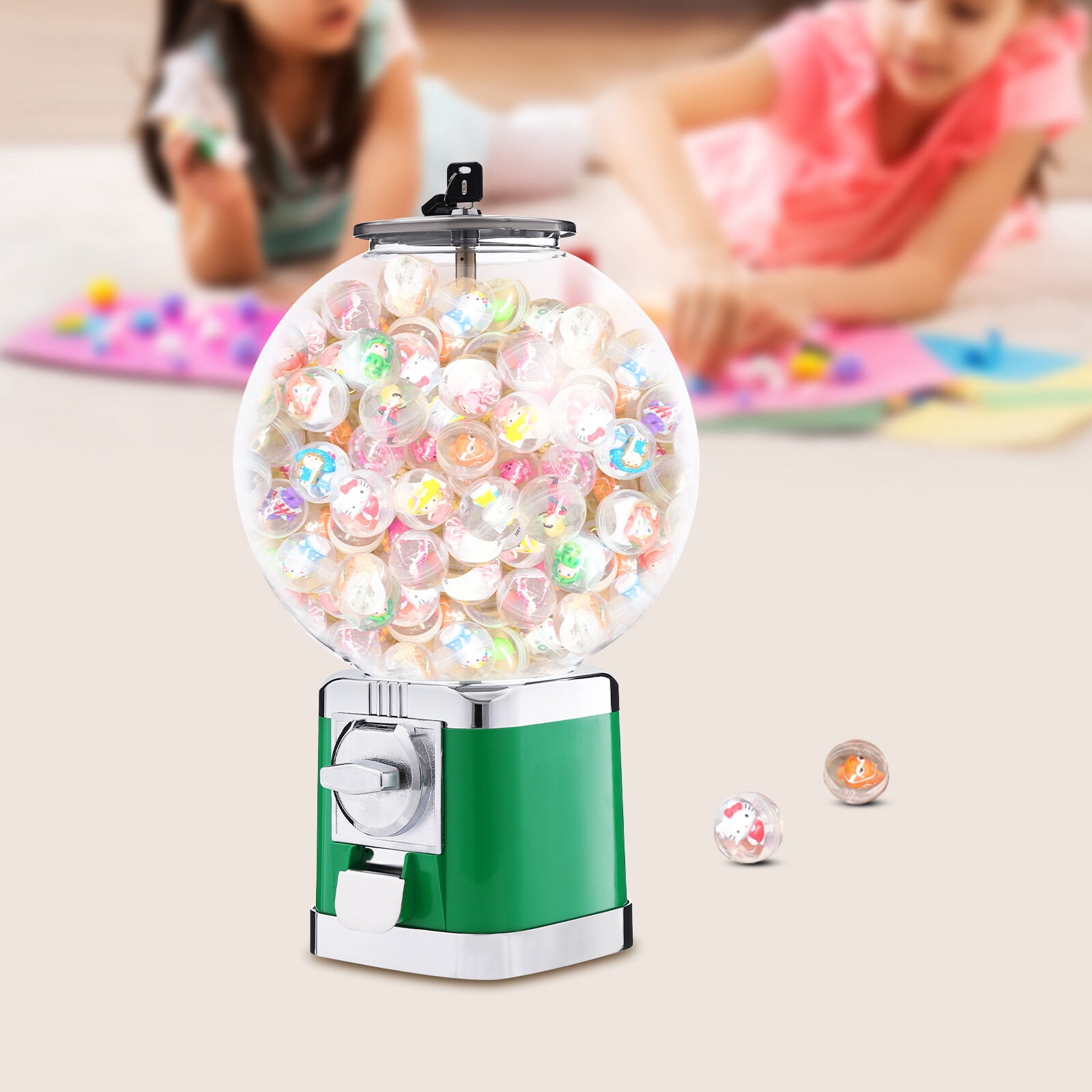 Bulk Vending Gumball Candy Machine Countertop Treat Dispenser Large Capacity