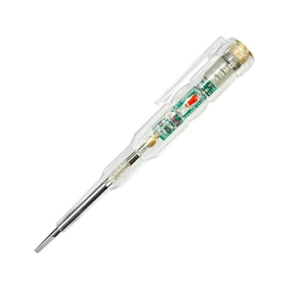 Amdohai Intelligent Voltage Tester Pen Power Voltage Detector Electricity Detector Test Pencil with High Brightness LED Light Electrical Indicator Tool with Screwdriver