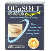 2 Pack Ocusoft Lid Scrub, Original Formula, Eyelid Cleanser Packs 30 each
