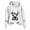 White, variant on Xudanell Women Graphic Hoodies Western Cow Sweatshirts for Women Print Oversized Pullover Casual Hot Pink M