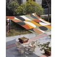 thumbnail image 3 of Sun Shade Sail 8'x10' Mid Century Geometric Rectangle Sun Shade Sails Canopy Waterproof Abstract Modern Retro Outdoor Sunshades Sand UV Block Cover Shades Cloth for Patio Backyard Garden Deck Porch, 3 of 9
