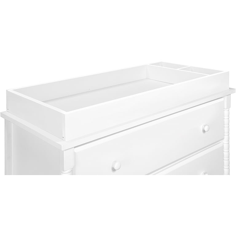 davinci jenny lind 3 drawer changer dresser fog grey Jenny Lind Spindle 3-Drawer Dresser – Project Nursery main image 1