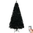 thumbnail image 2 of imerelez 6 FT Pre-lit Artificial Christmas Tree, Hinged Xmas Pine Tree with 900 Branch Tips, 250 Lights and Remote Control for Holiday Party Office Home, Black, 2 of 6