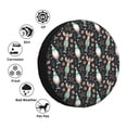 thumbnail image 4 of Sikiie Christmas cute deer old man PVC Leather Spare Tire Wheel Cover Spare Tire Cover, for Car Truck SUV Camper Trailer Universal Fit(14-17in)-15 inch, 4 of 6
