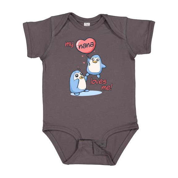 Inktastic My Nana Loves Me Boys or Girls Baby Bodysuit