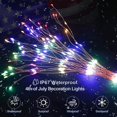 thumbnail image 2 of Morttic 2 Pack Christmas Outdoor Lights 200 Led Fireworks Lights Battery Powered Lantern Chandelier with Remote Control Hanging Fairy Lights for Tree Patio Bedroom Wedding Party Decoration -Multicolor, 2 of 6