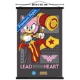thumbnail image 3 of DC X Sonic The Hedgehog - Amy Lead With Your Heart Wall Poster with Magnetic Frame, 22.375" x 34", 3 of 5