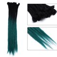 thumbnail image 2 of Rallonge Dreadlock Ombrée pour Cheveux Hip-Hop Synthétique Résistante à la Chaleur Crochet Tressage Fait Main Rallonge Torsadée Tressage pour Femmes Brun Foncé 20”-35 g, 2 of 6