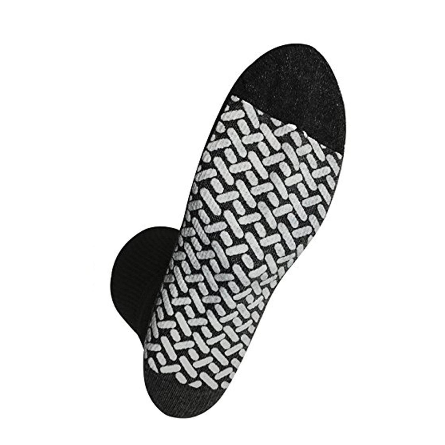 Noble Health Care Diabetic anti Skid Hospital Slipper Socks Women's 13-15, Black (3 Pack)