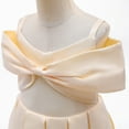 thumbnail image 4 of HAWEE Robe de Demoiselle d'Honneur pour Petite Fille, Nœud, Pageant, Fête, Mariage, Robes Formelles, Bal, Robes de Soirée pour 3-8 Ans, 4 of 7