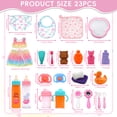 thumbnail image 2 of LINXUXIE 24Pcs Baby Doll Accessories Bottle Set, Pretend Play Feeding Toy Set with Package & Dress, Birthday Gifts for Kids 3-5 5-8 Year Old, 2 of 8