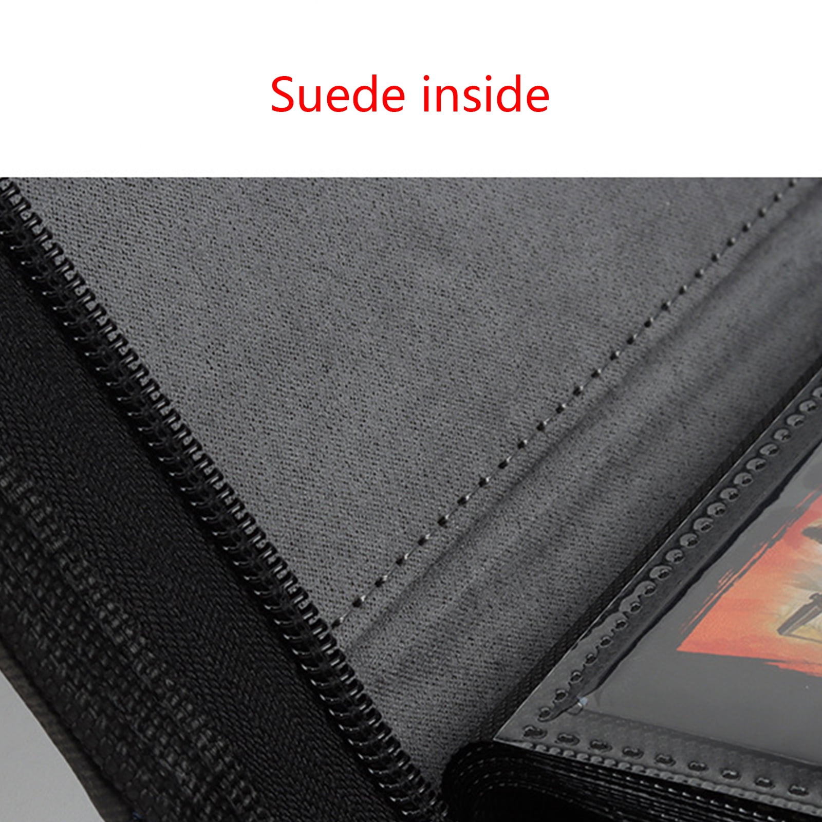 ZPAQI Zipper Pockets Album Trading Card Games Collection Binder Holder Collector