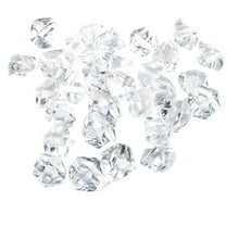 Fake Crystals,Fake Ice Rocks,Acrylic Rocks,50Pcs Fake Crystals Clear Acrylic Gems - Plastic Diamonds Ice Rocks For Vase Fillers,Party Table Scatter,Wedding Display & Photo Props(Clear)