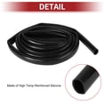 thumbnail image 6 of Unique Bargains 130PSI Max Pressure Silicone Vacuum Tubing Hose Automotive Vacuum Line High Temperature 2mm Thickness Black Silicone 13/16" 20mm ID 12FT, 6 of 6