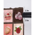 thumbnail image 6 of Valentine's Day Tier Curtains 45 Inch Length,Sheer Curtains for Bedroom Living Room Window Love Heart Chocolate Rose Plaid Rod Pocket Drapes Kitchen Curtains Small Half Window 27.5"x45" 2 Panels, 6 of 6