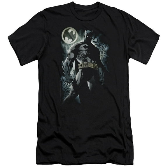 Batman The Knight Premium Canvas T-Shirt Adult Slim Fit 30/1 Black